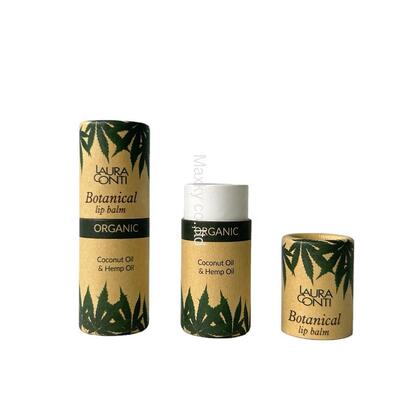 Lip balm tube, deodorant round packaging, eco-friendly push-pull container