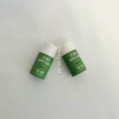 Wholesale eco-friendly custom cylindrical deodorant tubes, push-type lip balm paper tubes