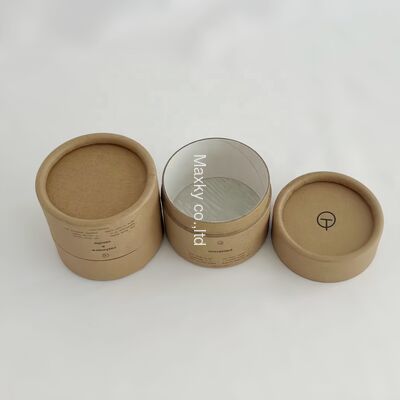 Customized cylindrical tube packaging, suitable for tea, cosmetic paper can packaging, food-grade cardboard containers.