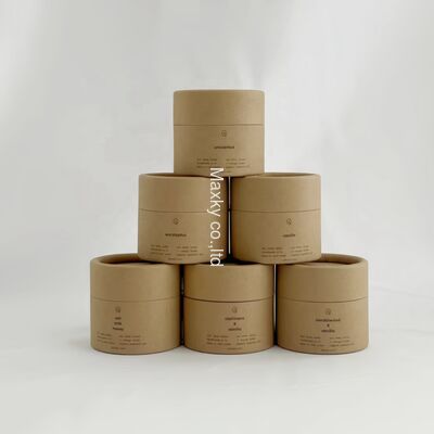 Customized cylindrical tube packaging, suitable for tea, cosmetic paper can packaging, food-grade cardboard containers.