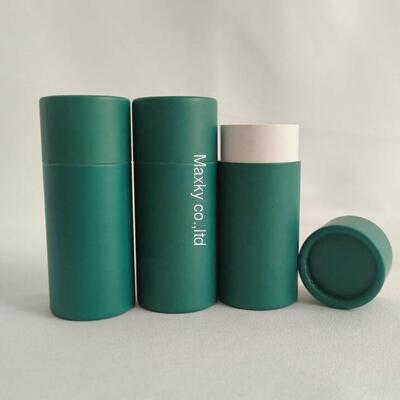 100% Biodegradable Food Grade Natural Kraft Container Cylinder Cardboard Paper Jar Cosmetic Paper Tube
