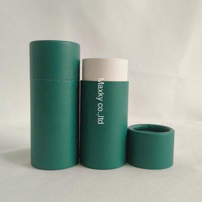 100% Biodegradable Food Grade Natural Kraft Container Cylinder Cardboard Paper Jar Cosmetic Paper Tube