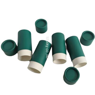 100% Biodegradable Food Grade Natural Kraft Container Cylinder Cardboard Paper Jar Cosmetic Paper Tube