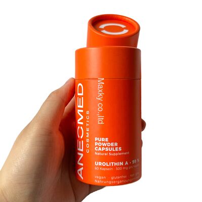 Biodegradable orange essential oil bottle packaging tubes, cardboard perfume and cosmetic paper tubes, custom tea paper tubes