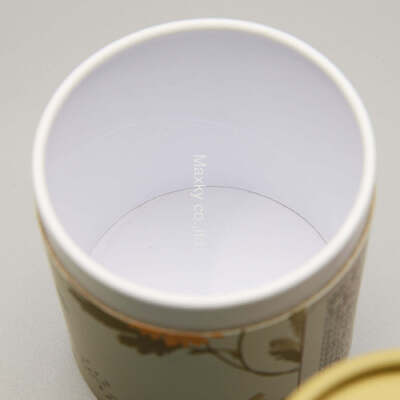 Customized  Food Grade Cylinder Cardboard Tea Packaging Cans Round Paper Tube Canister