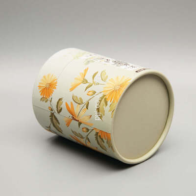 Customized  Food Grade Cylinder Cardboard Tea Packaging Cans Round Paper Tube Canister