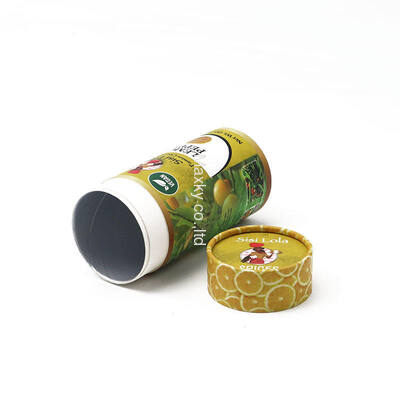 Bio-degradable Round Cylinder Box Food Grade Paper Tube Packaging for Tea Coffee Beans