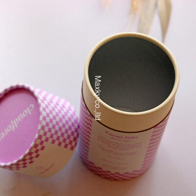 Bio-degradable Round Cylinder Box Food Grade Paper Tube Packaging for Tea Coffee Beans