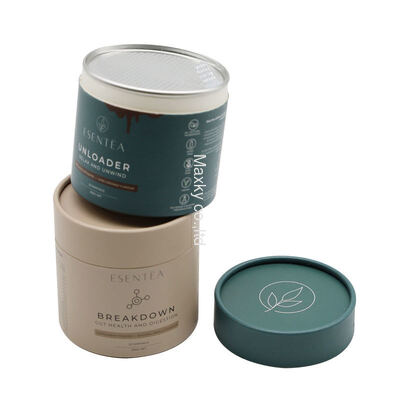 Food-grade cylindrical paper tube packaging is easy to tear and can be sealed, suitable for food, coffee, tea, etc.