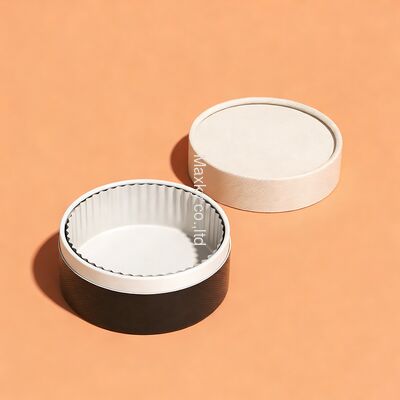 Customized eco-friendly food-grade cardboard cake tube packaging, made with offset paper and UV coating.