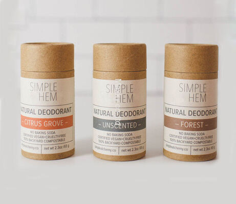 Biodegradable Paper Tube for Cosmetic Essential Oil Skincare Loose Tea Perfume Packing