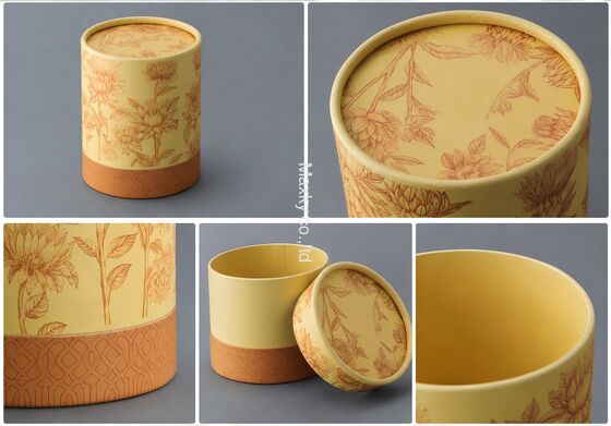 Eco-friendly Custom Biodegradable Kraft Paper Tube Box for Loose Tea