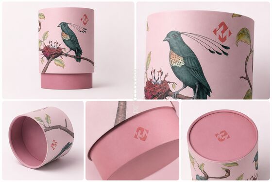 Biodegradable Paper Tube Tea Packaging Cylinder Food Cardboard Canister