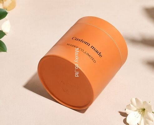Eco-friendly Recyclable Kraft Paper Round Tube Food Grade Gold Printed Paper Core for Food Storage Packaging