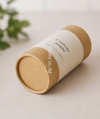 Eco Recyclable Kraft Paper Tube Food Grade Custom Print for Food Tea Packaging