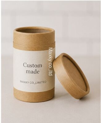 Eco Recyclable Kraft Paper Tube Food Grade Custom Print for Food Tea Packaging
