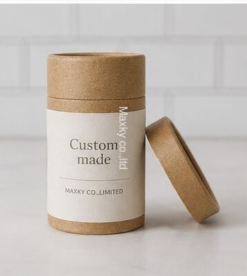 Recyclable Food Grade Kraft Paper Tube Custom Print Food & Tea Packaging