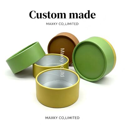 Custom Printed Food Grade Kraft Paper Tubes for Tea, Coffee and Food Packaging