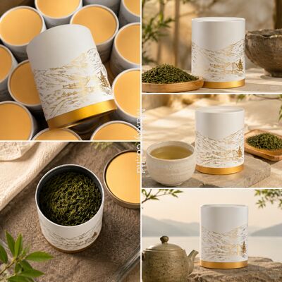 Recyclable Custom Kraft Paper Tube Packaging for Premium Tea and Snack Products