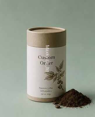 Eco Kraft Paper Canisters for Coffee Powder and Tea Packaging