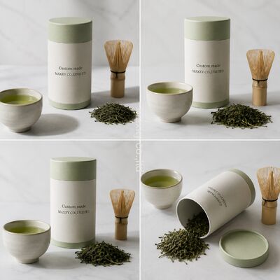 Eco Kraft Paper Canisters for Coffee Powder and Tea Packaging