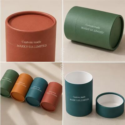 Biodegradable Kraft Paper Tubes with Custom Printed Logo Design