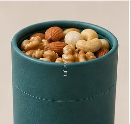 Food Safe Kraft Paper Canisters for Nuts Candy and Tea Storage