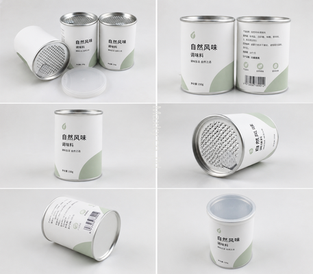 High Barrier Aluminum Foil Lined Paper Can for Food Storage