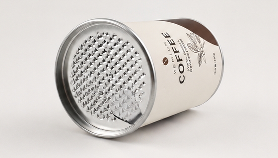 Custom Coffee Packaging Paper Can with Aluminum Foil Liner