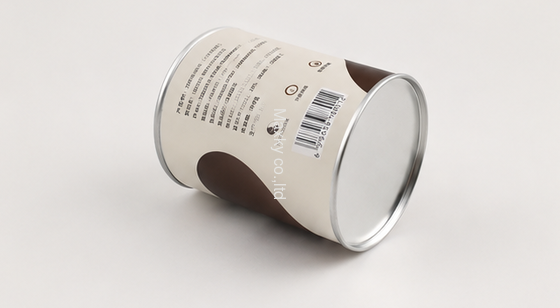 Custom Coffee Packaging Paper Can with Aluminum Foil Liner
