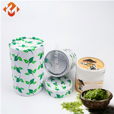 Custom-made high-quality food-grade paper cans with sealing lids