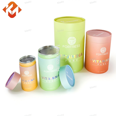 Tight Seal Biodegradable Paper Tube Packaging for Snacks, Powders & Drinks