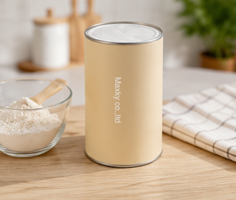 Eco Airtight Paper Can Container | Food Packaging for Matcha & Fine Powder