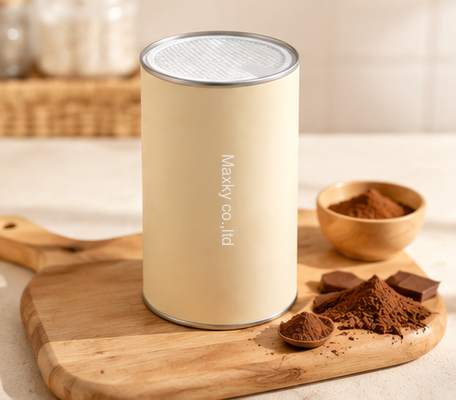 Eco Airtight Paper Can Container | Food Packaging for Matcha & Fine Powder