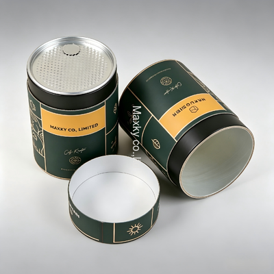 Custom high-quality cardboard food containers with easy-open ends