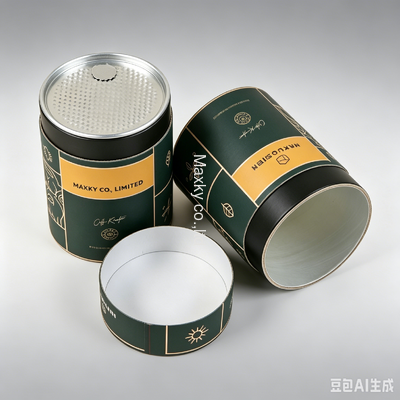 High Barrier Composite Paper Can with Pull Tab Lid for Food Products