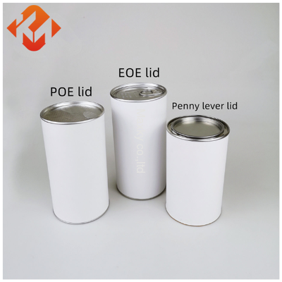 Custom high-quality cardboard food containers with easy-open ends