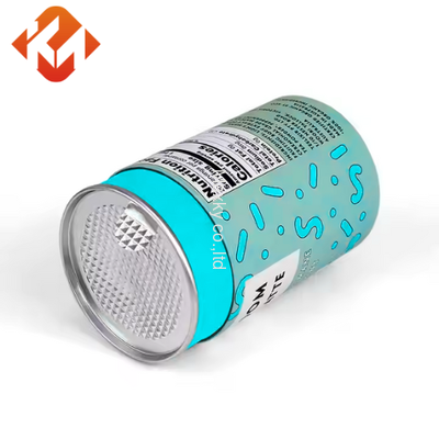 Airtight Composite Paper Can with Easy Open Lid for Dry Food Storage