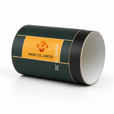 Round Paper Canister with Peel Off End for Coffee and Tea Packaging