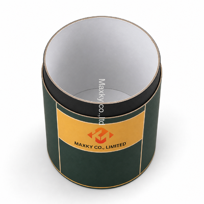 Round Paper Canister with Peel Off End for Coffee and Tea Packaging