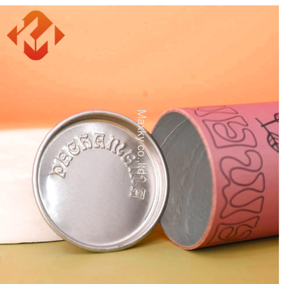 Aluminum Foil Lined Paper Can with Easy Open Cover for Snack Packaging