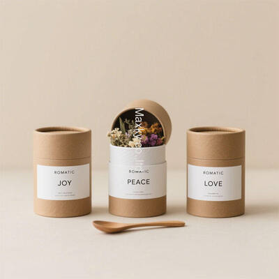Custom Printed Paper Tube Canister for Black Tea Packaging and Storage