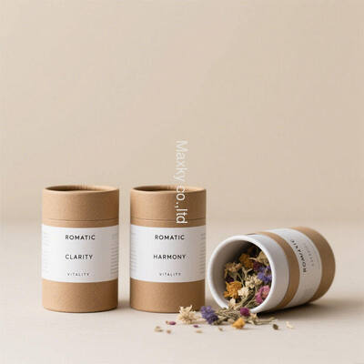 Custom Printed Paper Tube Canister for Black Tea Packaging and Storage