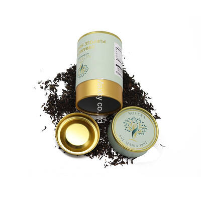 Moisture Proof Paper Tube Packaging for Herbal Tea Storage and Display