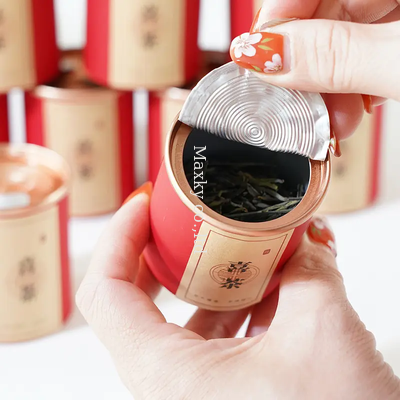 Custom Peel‑off Lid Paper Canisters, Food‑Grade Cardboard Tubes for food Packaging